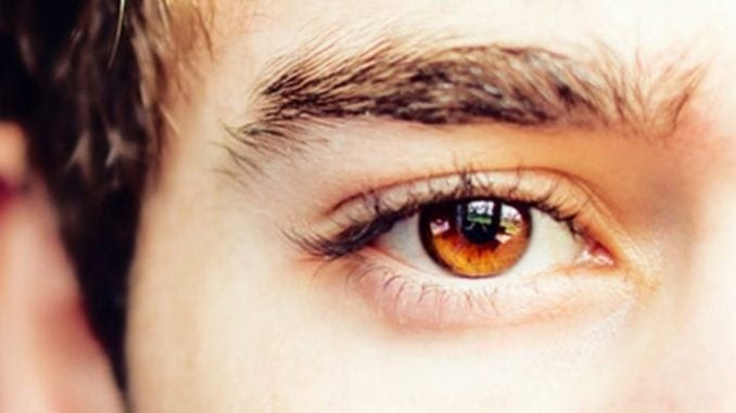 amber eyes male