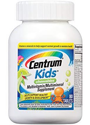 Centrum Kids Chewable Multivitamin has just 120IU