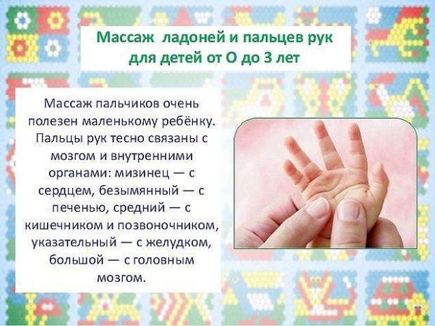 Массаж детских пальчиков