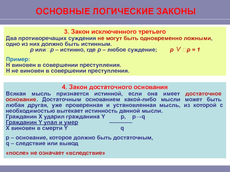 Утверждение следствия. Закон исключенного третьего закон логики. Закон исключенного третьего в логике примеры. Законы логики, закон исключения третьего. Пример закона логики исключения 3.