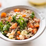 Quinoa Lentil Salad with Lemon Vinaigrette - Square Recipe Preview Image